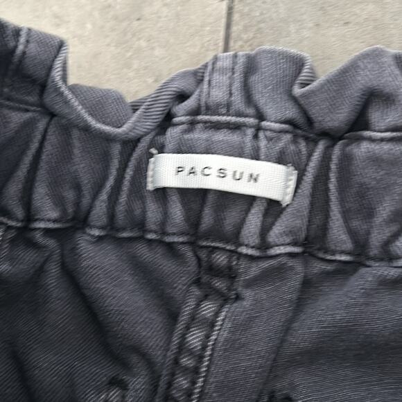 Pacsun faded black paperbag mom jeans size 28 - Picture 7 of 10